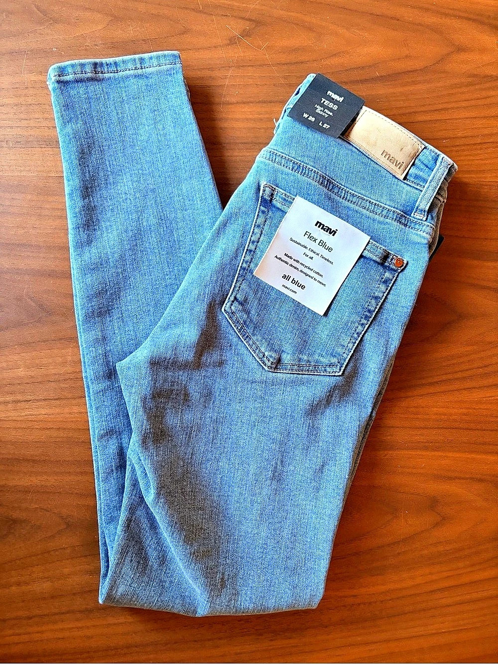 mavi Tess High Rise Skinny Jeans in Blue Waist 26 NWT